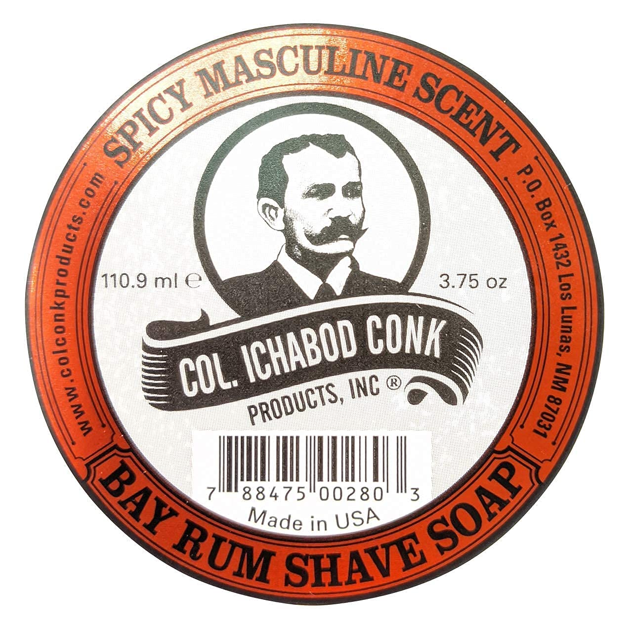 Col. Conk Bay Rum Shaving Soap 3.75 Ounce Large Beauty and Personal Care Colonel Conk