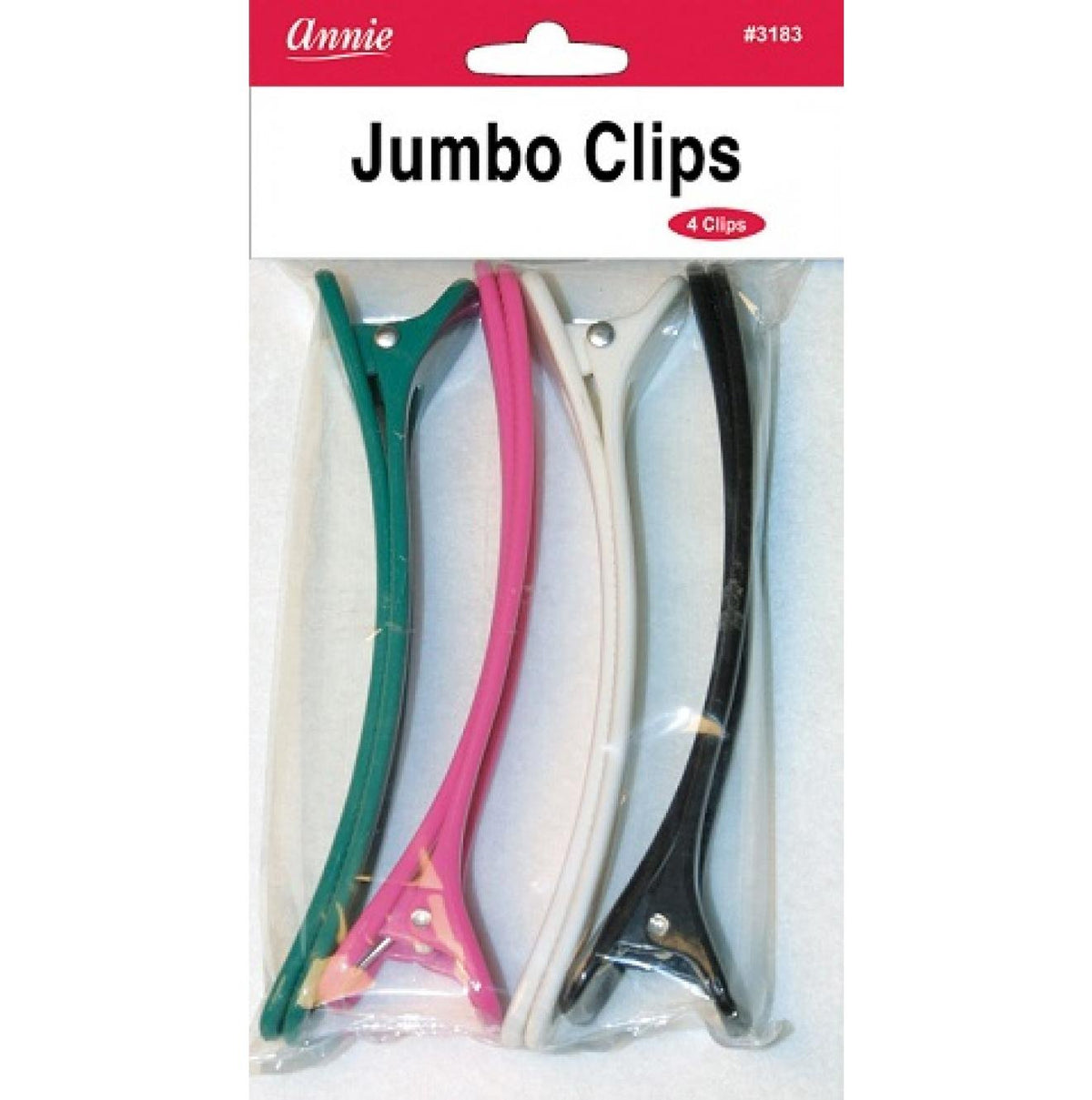 ANNIE JUMBO CLIPS 4CT - ASST COLOR