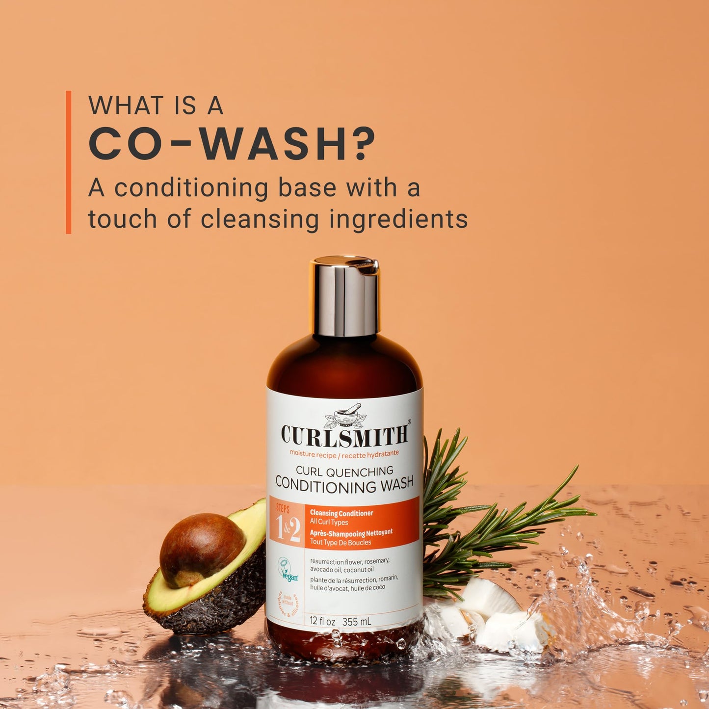 CURLSMITH - Curl Quenching Conditioning Wash (12 oz) Beauty & Personal Care CURLSMITH