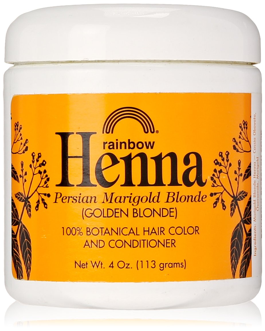 Rainbow Research Henna Hair Color and Conditioner, Persian Marigold Blonde/Golden Blonde, 4 Ounce Beauty & Personal Care Rainbow Research