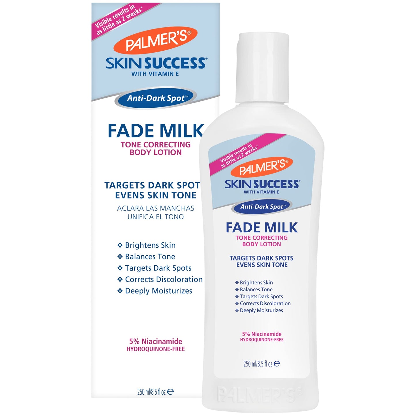 Palmer's Skin Success Anti-Dark Spot Fade Milk Body Lotion, 8.5 Oz, Moisturizer with Niacinamide, Fades Age Spots, Helps Uneven Skin Tone Beauty & Personal Care Palmer's