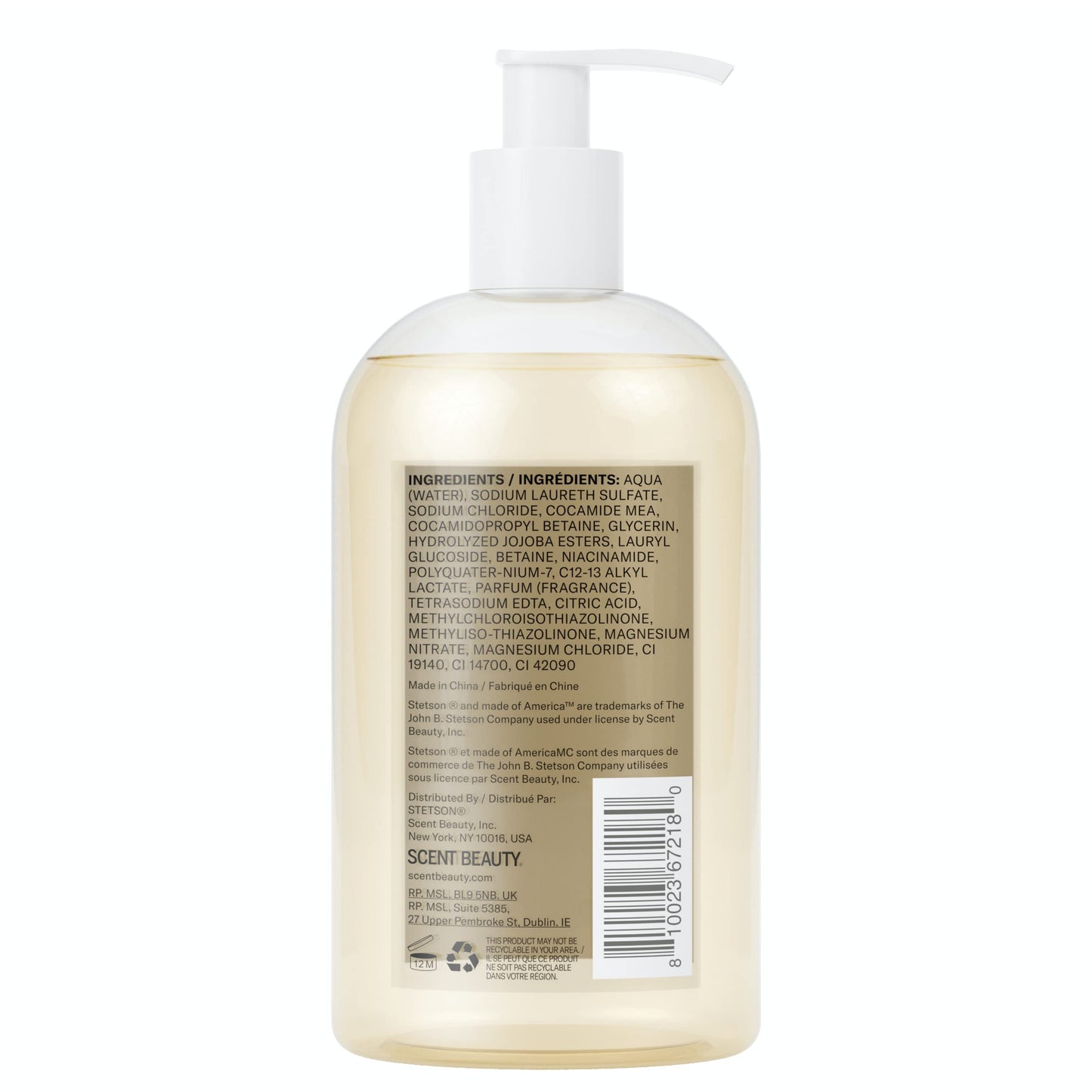 Coty Scent Beauty Stetson Original Invigorating Hair and Body Wash - Earthy, Woody, Casual and Masculine Aroma with Fragrance Notes of Citrus Beauty & Personal Care SCENT BEAUTY