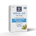 Kiss My Face Olive Oil Fragrance Free Bar Soap, Moisturizing Bar Soap - Cruelty Free Vegan Soap - Palm Oil Free, Natural Olive Oil Soap, 8oz Beauty & Personal Care Kiss My Face