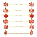 YAHPERN 12PCS Fall Hair Clips for Women Thanksgiving Hairpins Harvest Turkey Maple Leaf Pumpkin Hair Clips Autumn Bobby Pins Costume Party Hair Beauty & Personal Care YAHPERN