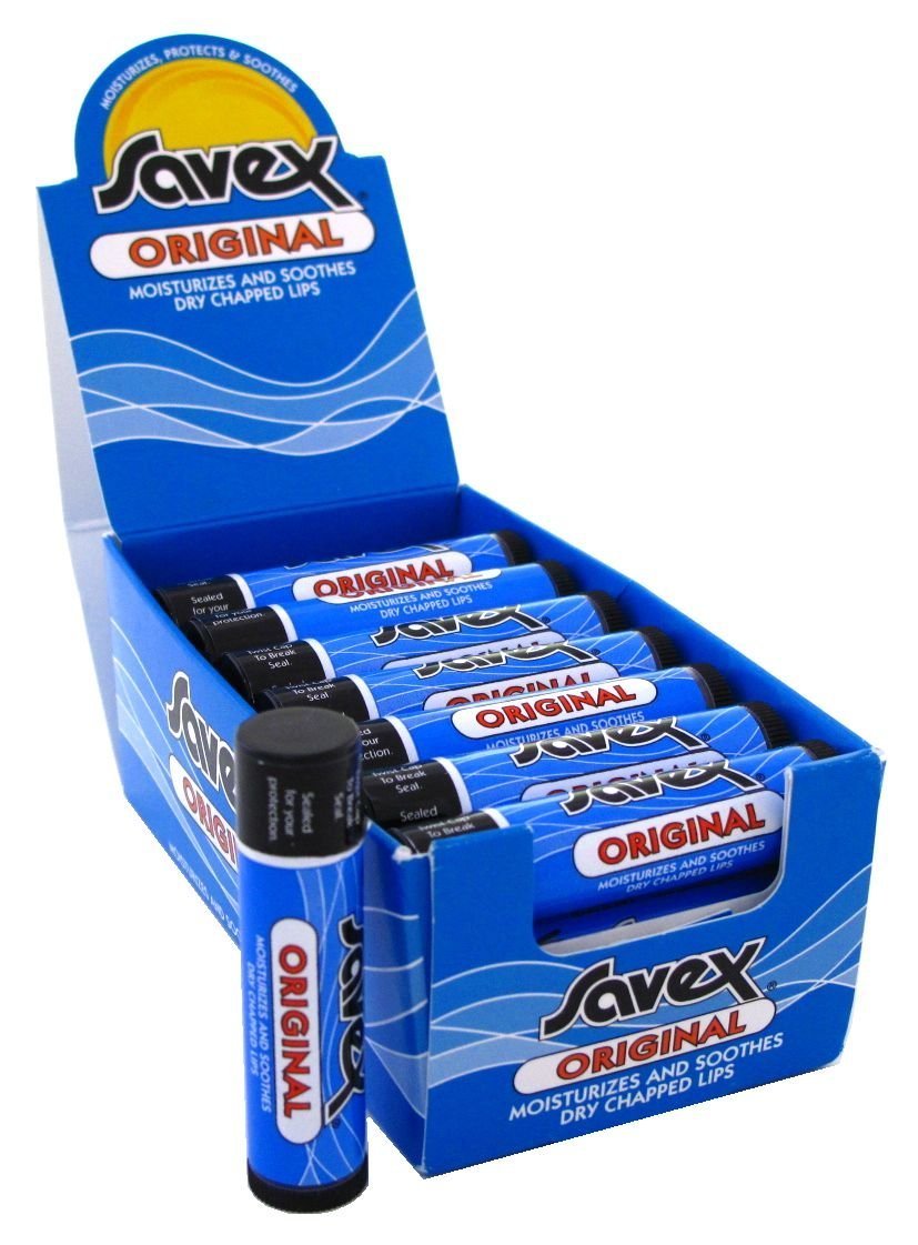 SAVEX Original Chap Stick 24count Pack. * Free UP-Grade Shipping Beauty and Personal Care Dermarex