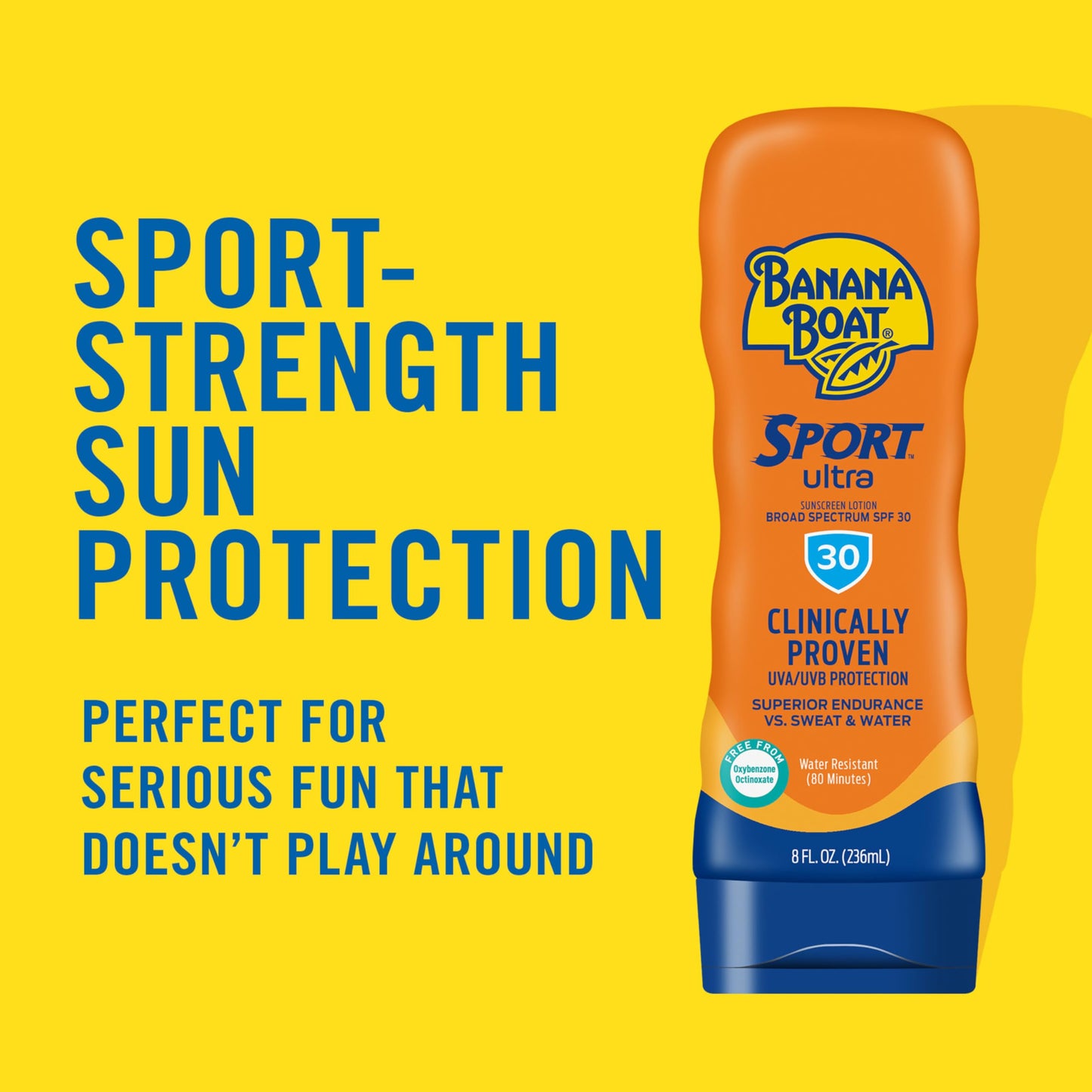 Banana Boat Sport Ultra Sunscreen Lotion SPF 30, Travel Size 3oz Twin Pack, Sweat & Water Resistant Sunblock for Active Lifestyle(Pack of 2) Beauty & Personal Care Banana Boat