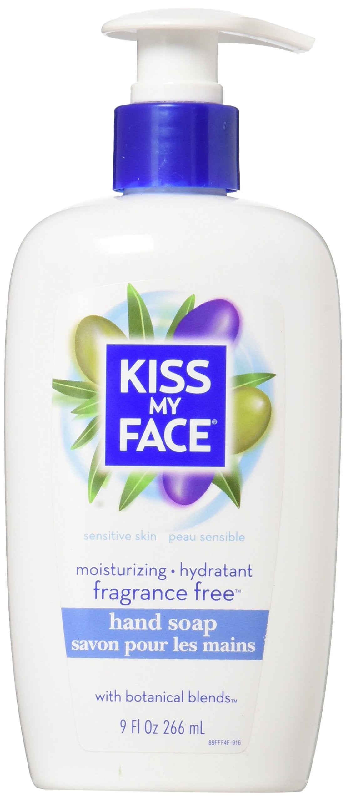 Kiss My Face Hand Soap Fragrance-Free 9oz Pump Beauty & Personal Care Kiss My Face