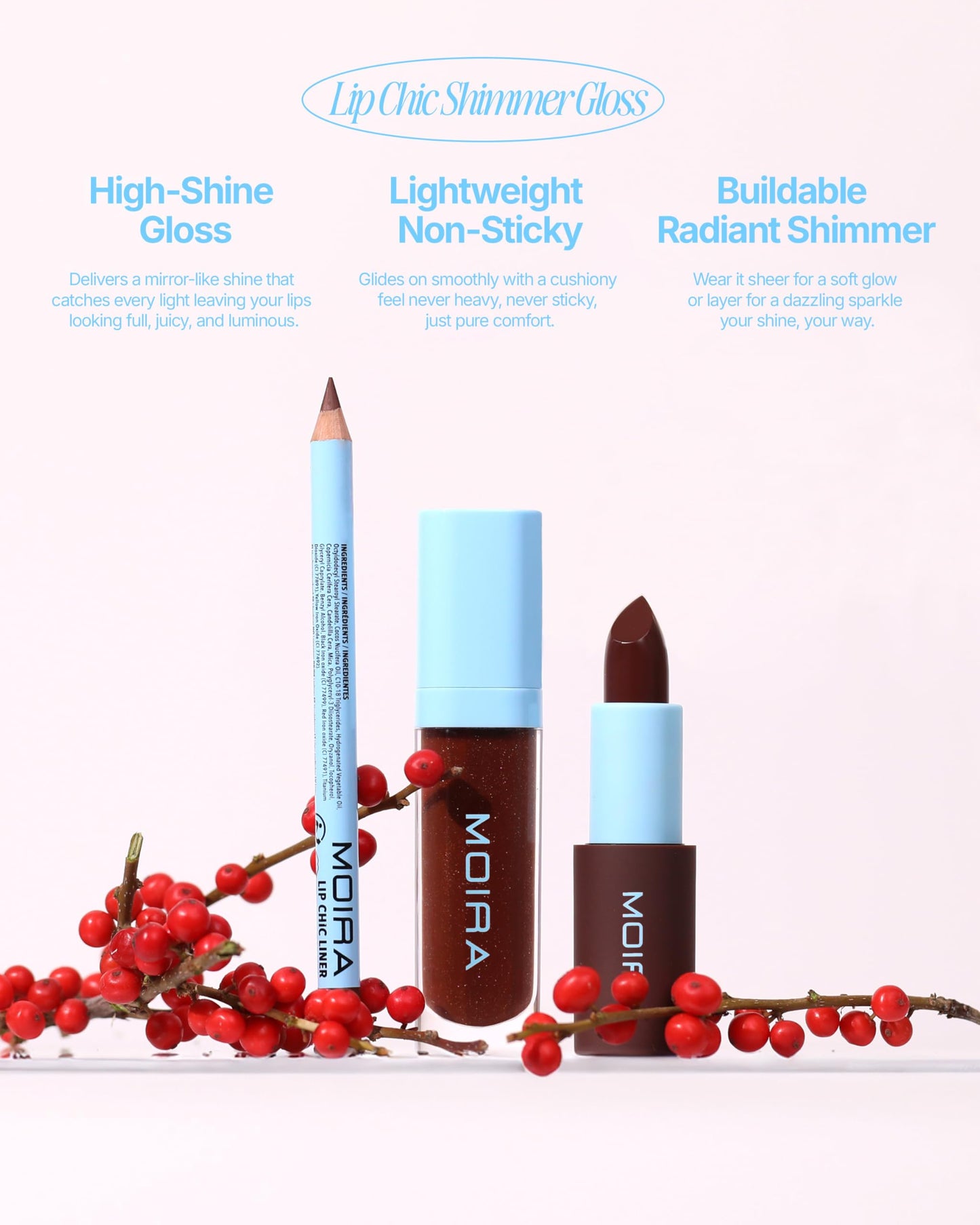 Moira Lip Chic Shimmer Gloss (001, XOXO) Beauty & Personal Care Moira