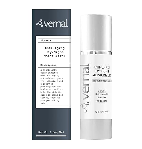 Vernal All-in-One Anti Aging Moisturizer Infused Wrinkle Smoothing Cream | Get Smoother, Firmer Luminous Looking Skin Without Injections or Fillers Beauty & Personal Care Vernal