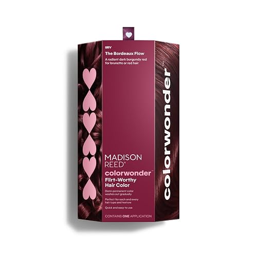 Madison Reed ColorWonder Demi-Permanent Hair Color Kit - 5RV Dark Burgundy Red (The Bordeaux Flow) | Rich Jewel Tone, Lasts 25 Washes, Ammonia-Free Beauty & Personal Care Madison Reed