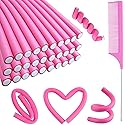 30PCS 9.45" Flexi Rods Curlers Set for Short and Long Hair, No Heat Foam Rollers with Steel Comb Buytta Beauty & Personal Care Buytta