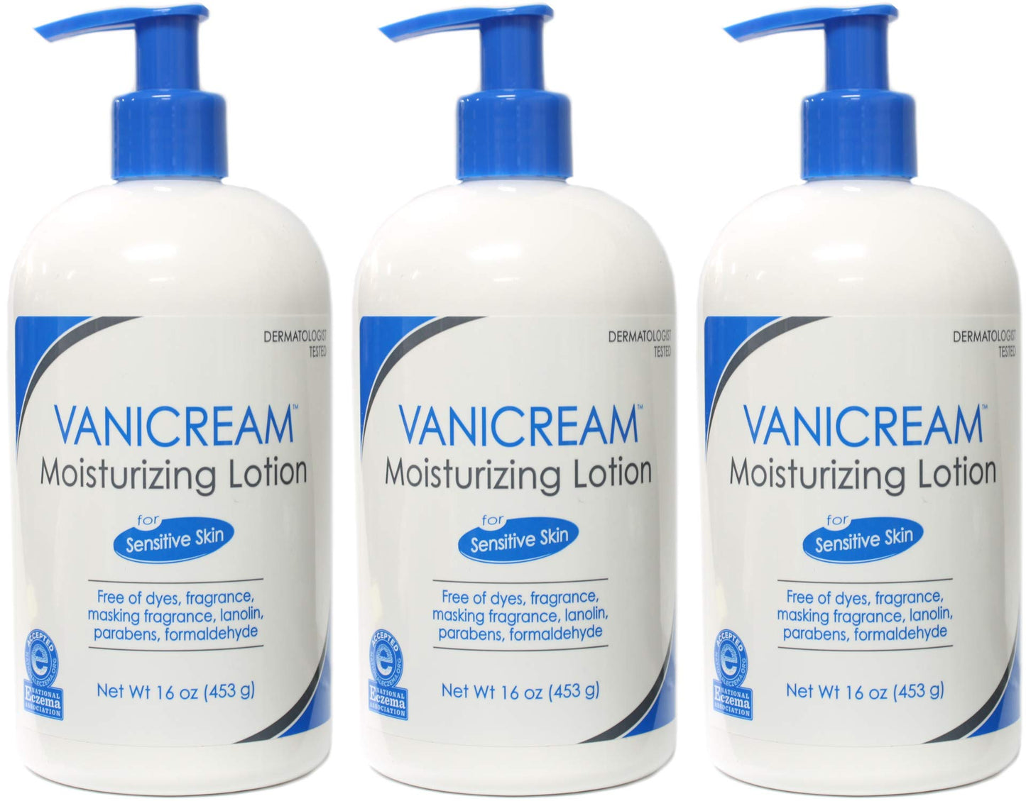 Vanicream Moisturizing Lotion for Sensitive Skin, 16 Ounce (Pack of 3) Beauty & Personal Care Vanicream
