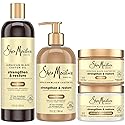 SheaMoisture Jamaican Black Castor Oil Strengthen & Restore Hair Repair Shampoo, Conditioner, Masque + Leave-In Conditioner Bundle Beauty & Personal Care SheaMoisture