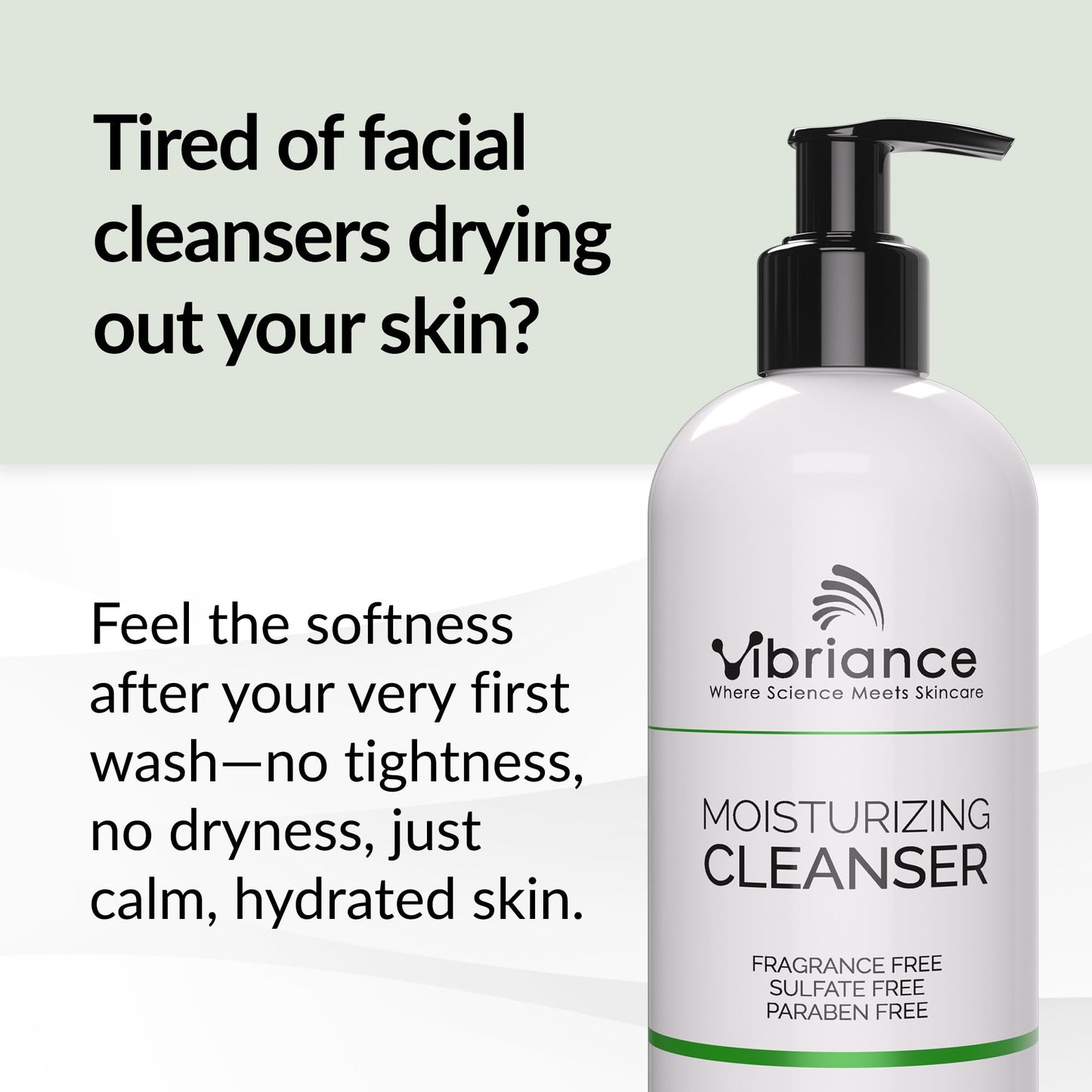 Vibriance Moisturizing Cleanser, Oil-to-Foam Face Wash with Niacinamide, Shea Butter for Mature Skin - Hydrating Gentle Facial Cleanser, Sensitive Beauty & Personal Care Vibriance