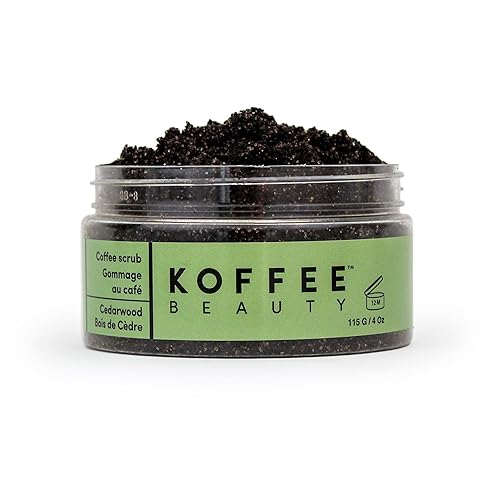 Koffee Beauty Cedarwood Coffee Scrub - Exfoliating Body And Face Scrub - Polish And Smooth Skin With Ease - Invigorate Senses With Cedarwood Fragrance Beauty & Personal Care Koffee Beauty