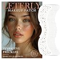 Leterly 24 Pcs Glitter Freckles Face Tattoo,Brown Face Glitter Makeup Patches Cute Sparkle Freckles Patches Waterproof Makeup Speckles for Face Beauty & Personal Care Leterly