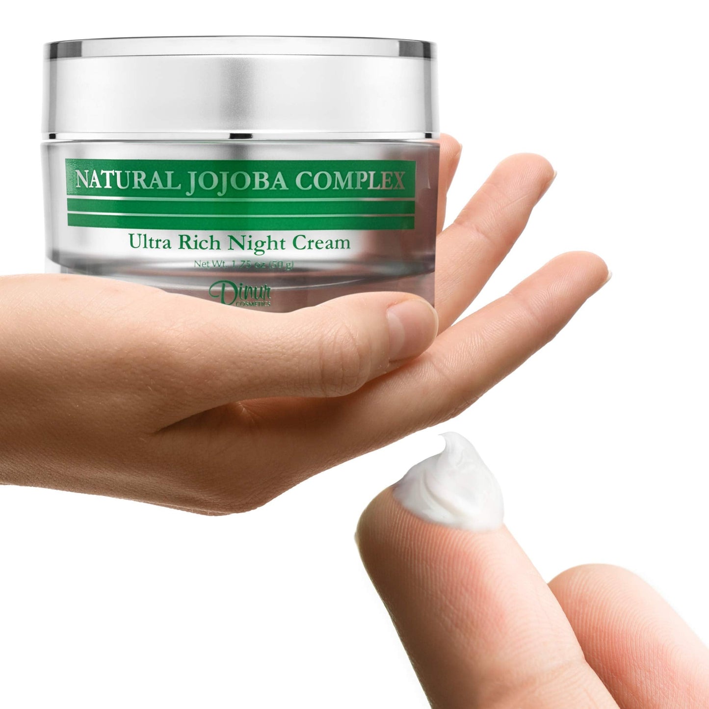 Dinur Cosmetics Natural Jojoba Complex Ultra Rich Night Cream Ultra Hydrating Moisturizer for Flakiness Dryness 1.75 oz/50 g Beauty & Personal Care Dinur Cosmetics