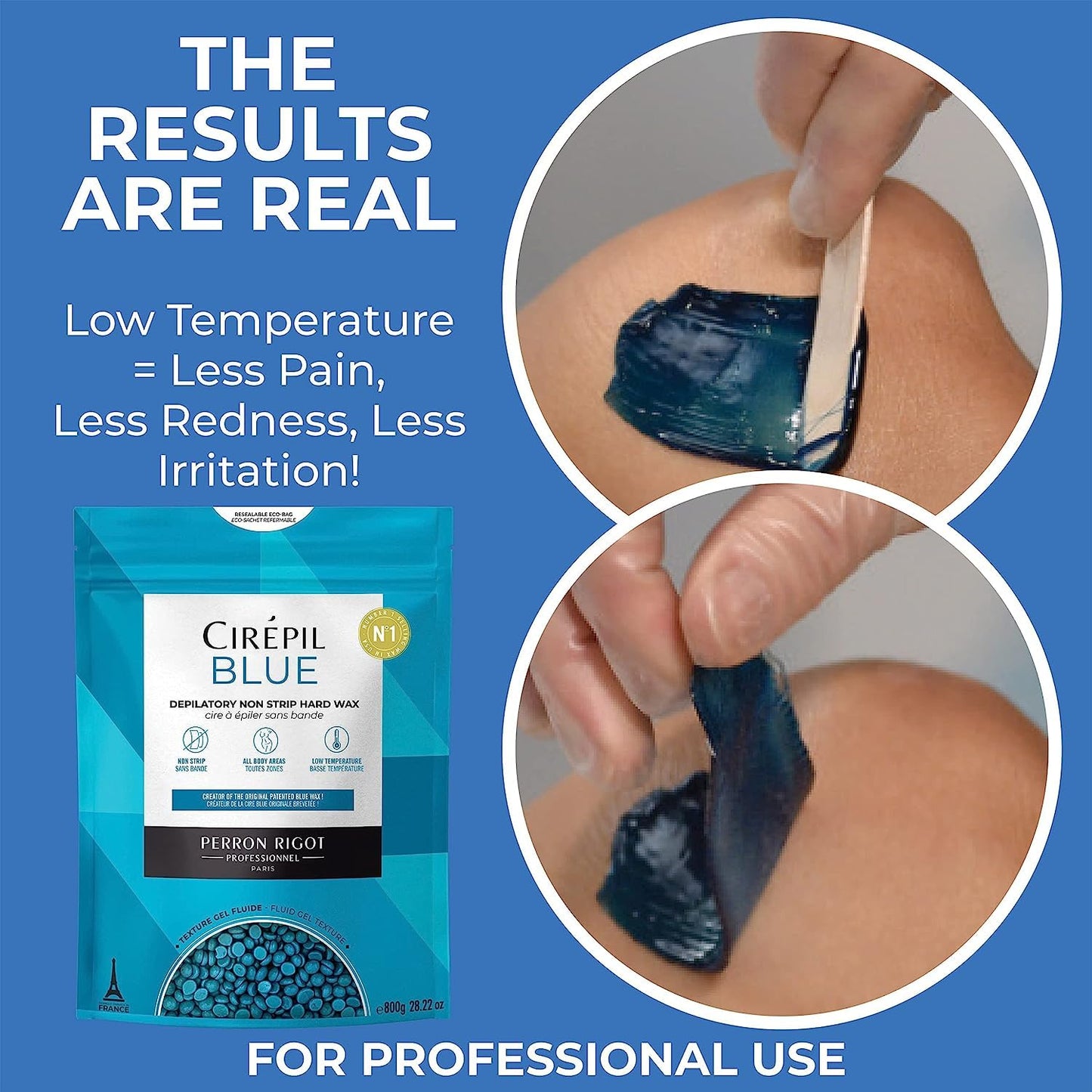 Cirepil BLUE Stripless Hard Wax Beads Bag 28.22oz / 800g Beauty and Personal Care Cirepil