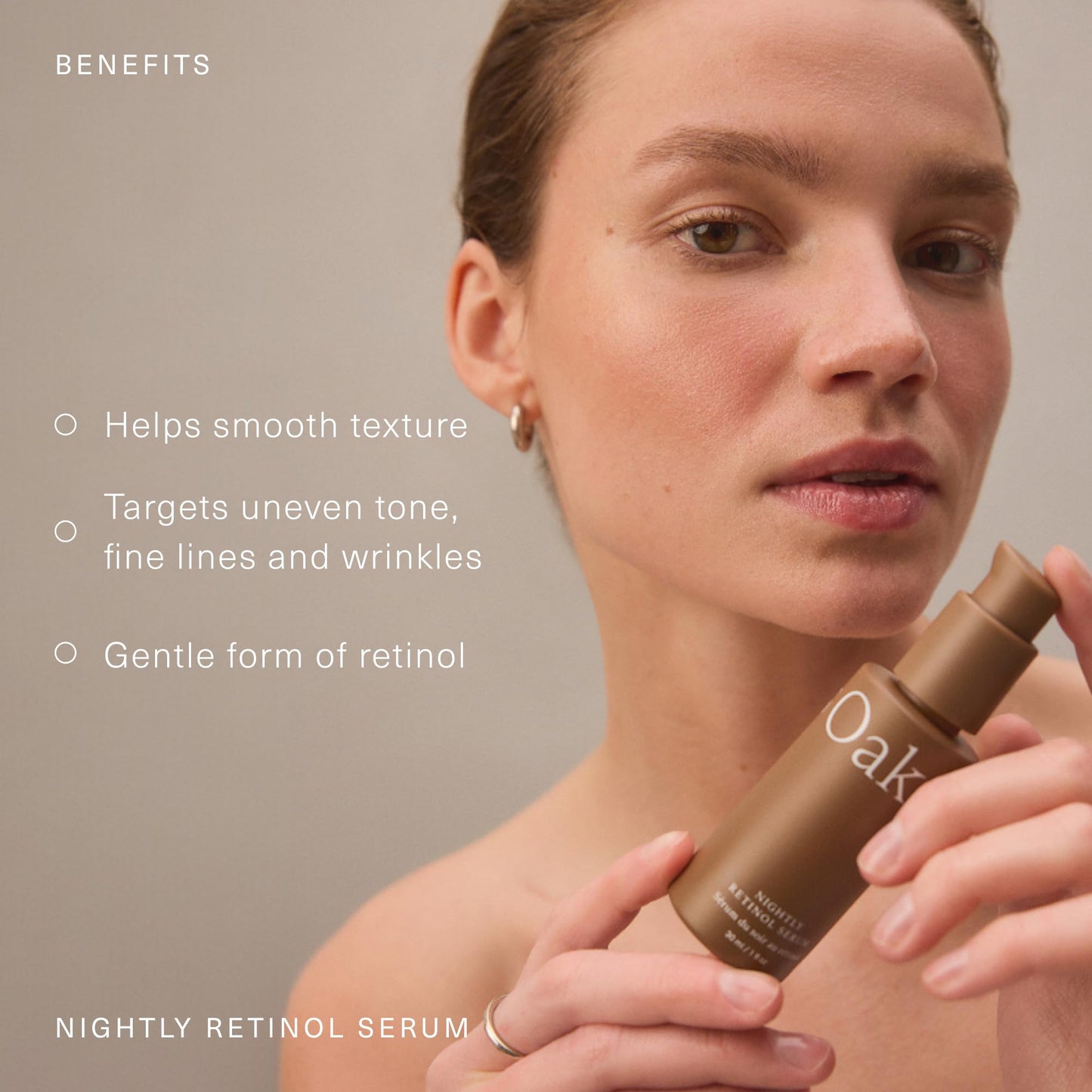 Oak Essentials Nightly Retinol Serum, Gentle Anti-Aging Face Serum with Retinyl Linoleate, Squalane and Avocado Fruit Extract, Helps Soften Fine Lines Beauty & Personal Care Oak Essentials