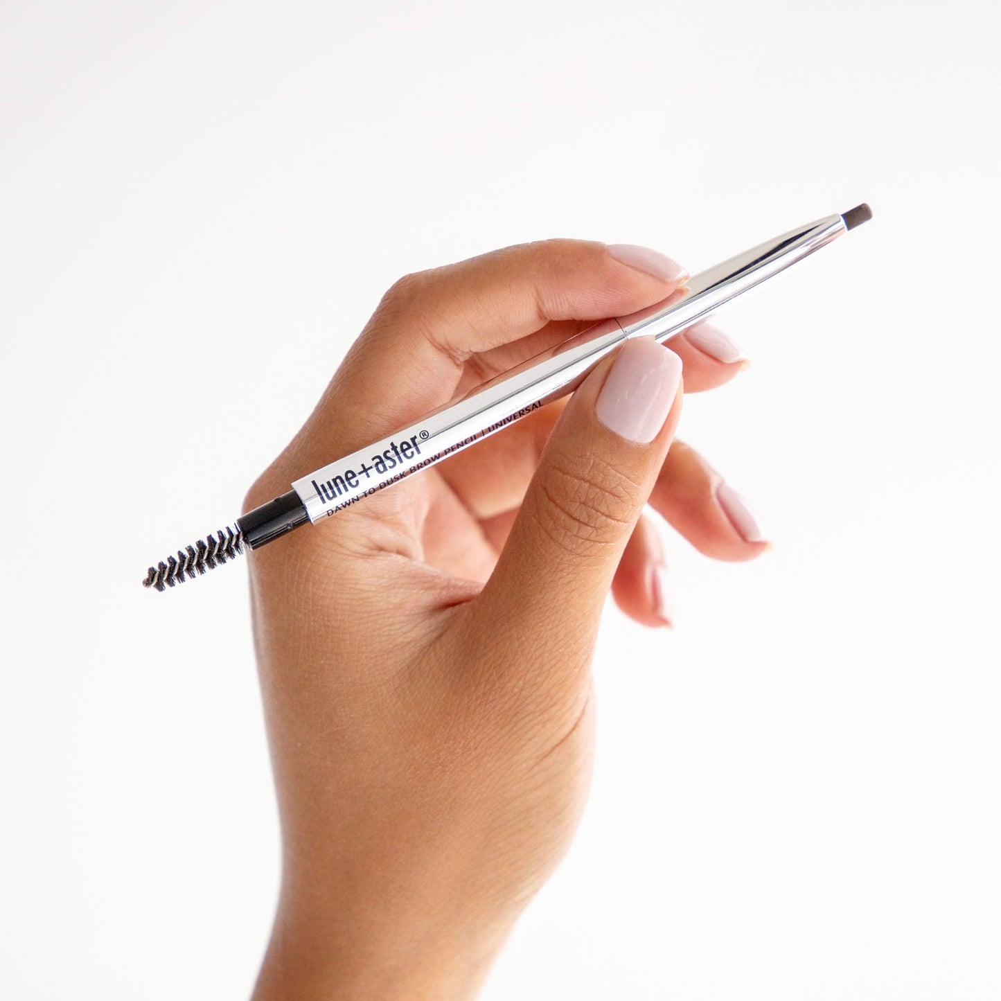 Lune+Aster Brow Pencil | Universal Eyebrow Pencil With Spoolie Brush. Longwear Formula. No Sharpening Required. Vegan & Gluten Free - Brown Beauty & Personal Care Lune+Aster