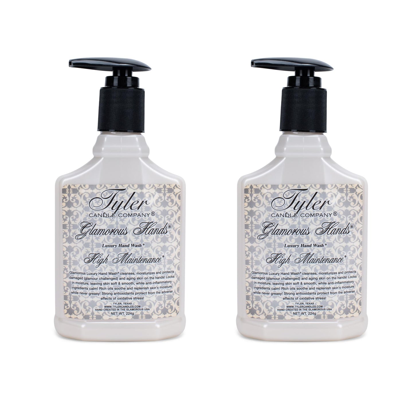 Tyler Glamorous Luxury 8 ounce Hand Soap Wash Pack of 2, High Maintenance Beauty & Personal Care TYLER CANDLE COMPANY