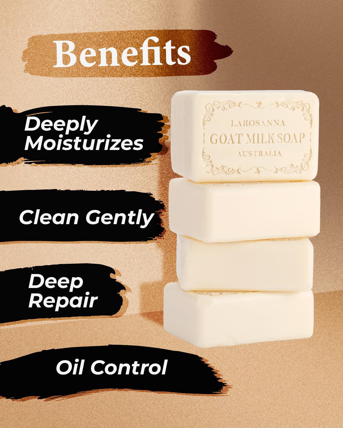 larosanna Australian Goat Milk Soap,Helps Moisturize,Smooth & Cleanse Skin,Triple-milled Bar Soap with Cocoa Butter,Aloe Vera and Pure Plant Oil,Body Beauty & Personal Care larosanna