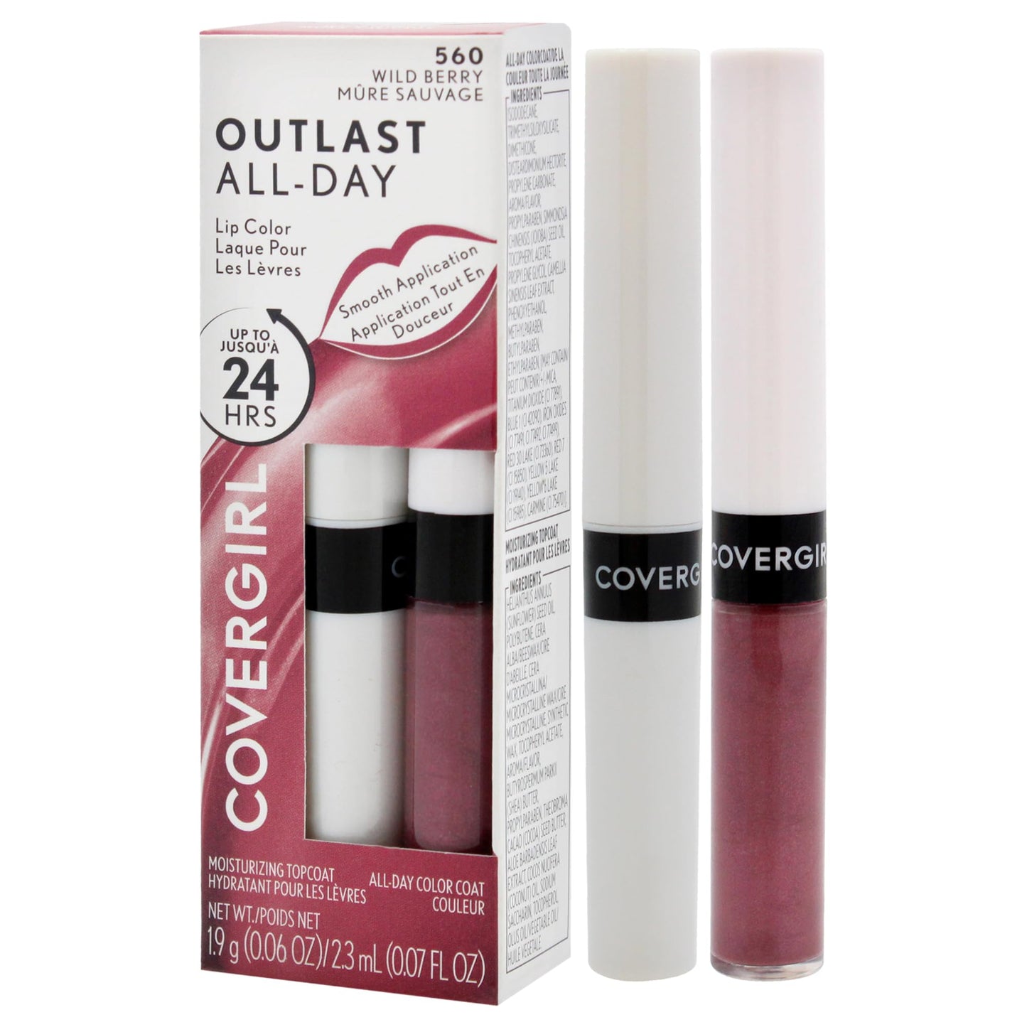 Covergirl Outlast All-Day Lip Color With Topcoat, Wild Berry Beauty & Personal Care COVERGIRL