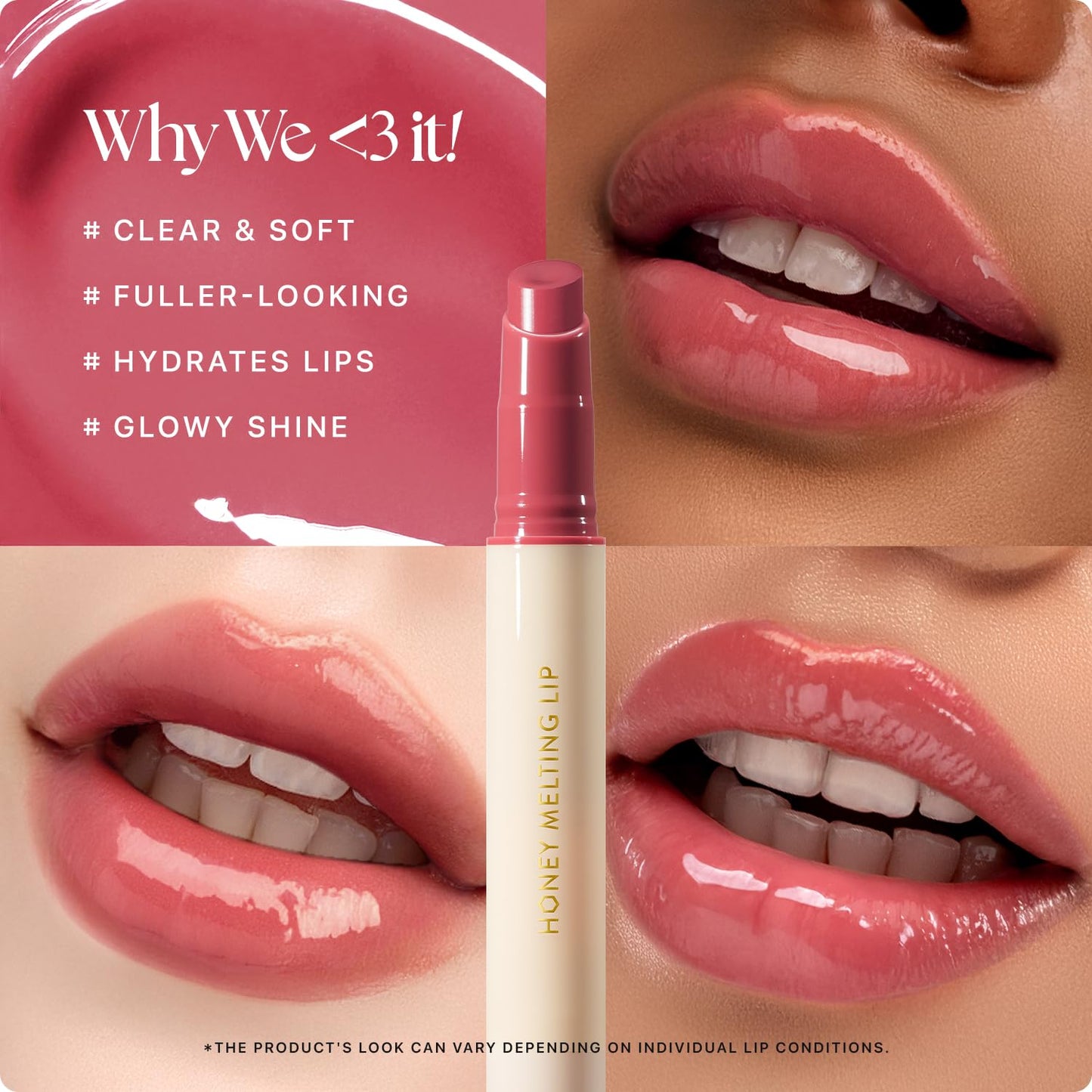 Nature Republic HONEY MELTING LIP (03 BERRY) SOFT LIP STICK, Hydrating Gloss, Moisturizing balms, Sheer tint, Shine & Glowy Finish, korean make up Beauty and Personal Care Nature Republic