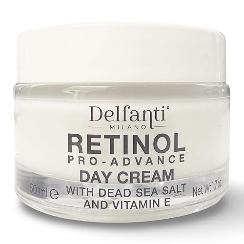 Delfanti Milano, Retinol Pro Advance Day Cream with Dead Sea Salts and Vitamin B, Anti Aging Moisturizer for Face and Neck, Made in Italy, 1.7 oz 50 Beauty & Personal Care Delfanti-Milano