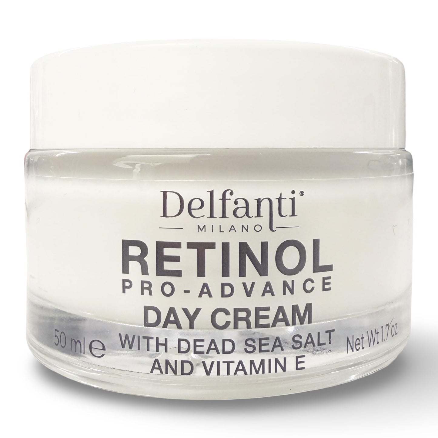 Delfanti Milano, Retinol Pro Advance Day Cream with Dead Sea Salts and Vitamin B, Anti Aging Moisturizer for Face and Neck, Made in Italy, 1.7 oz 50 Beauty & Personal Care Delfanti-Milano