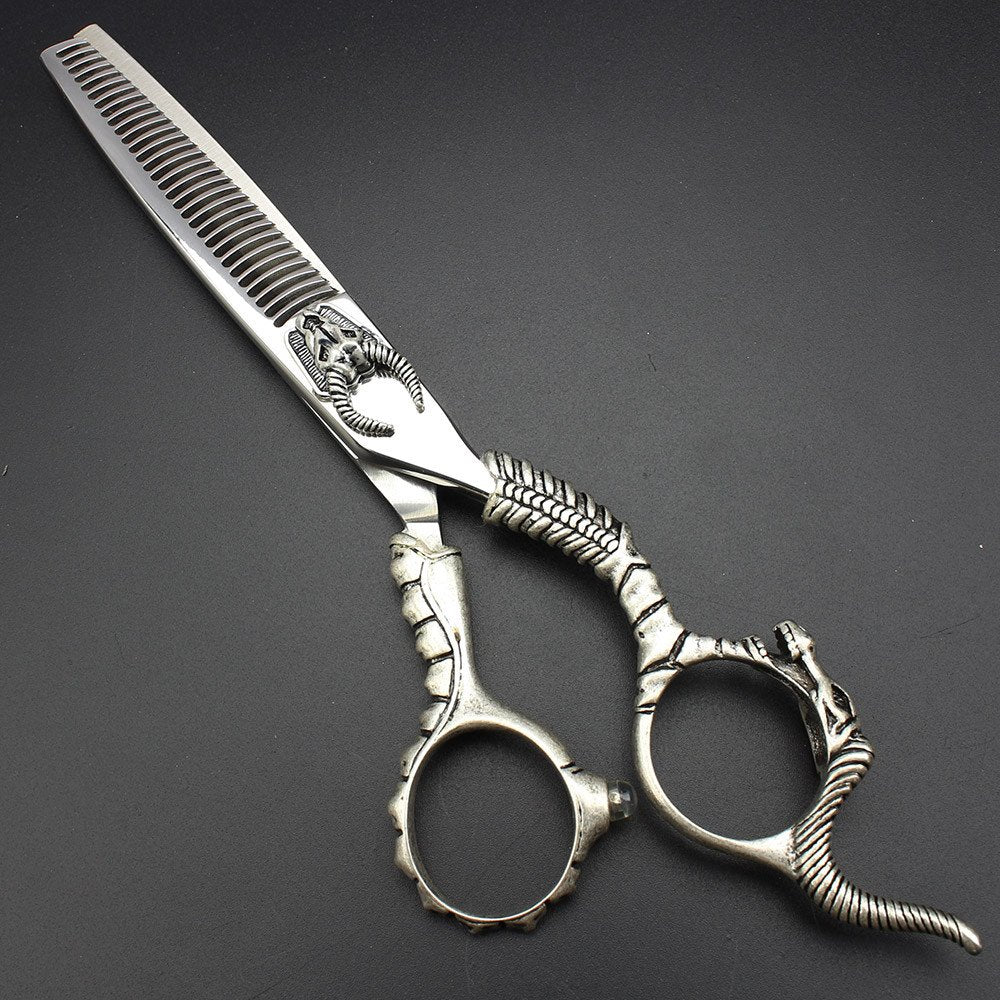 5.5/6-inch professional hair clippers, stainless steel sharp hair clippers, specialized for hairdressers (5.5-inch thinning shear)