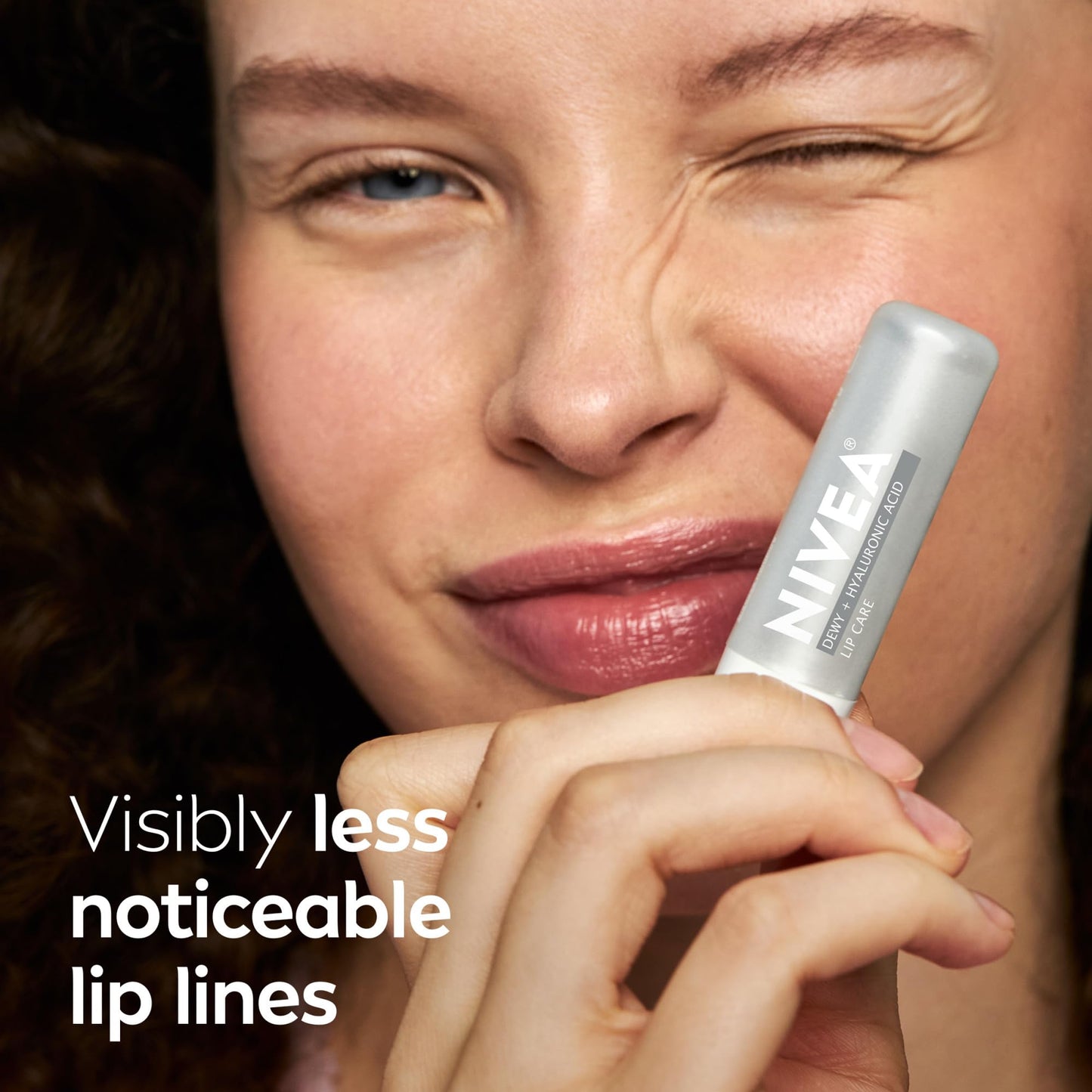 NIVEA Dewy Lip Balm with Hyaluronic Acid, Lightweight and Ultra-Hydrating for All Day Moisture, Leaves Visibly Less Noticeable Lip Lines and No Waxy Beauty and Personal Care NIVEA