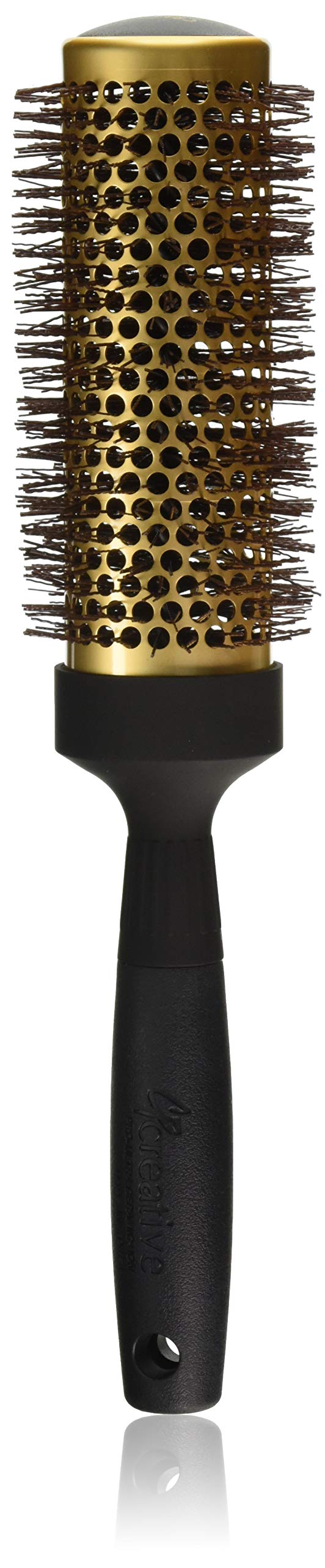 Creative Hair Brushes Gold Nano Ceramic 6 Inch Long Barrel Ion Wavy Bristles Beauty & Personal Care Creative