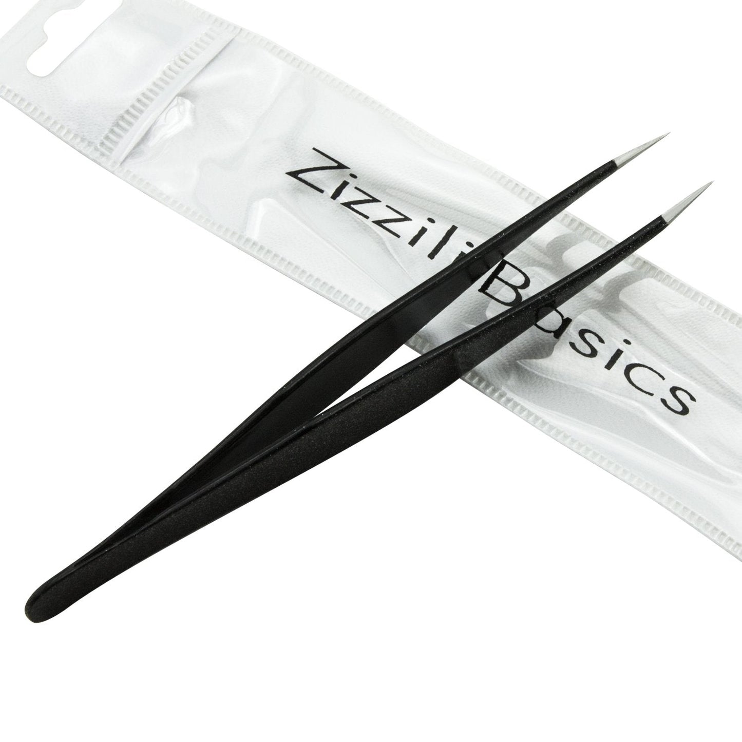 Ingrown Hair Tweezers by Zizzili Basics - Surgical Grade Stainless Steel Fine Pointed Tweezers - Precision Aligned Tips for Splinter, Eyebrow & Facial Beauty and Personal Care Zizzili Basics