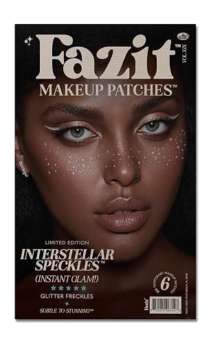 Fazit Makeup Patches - Halloween Interstellar Eye Speckles - Glow Up Make-Up Patches - Cute Glitter Makeup Accessories for Women - Cosmetic Glitter Beauty & Personal Care Fazit