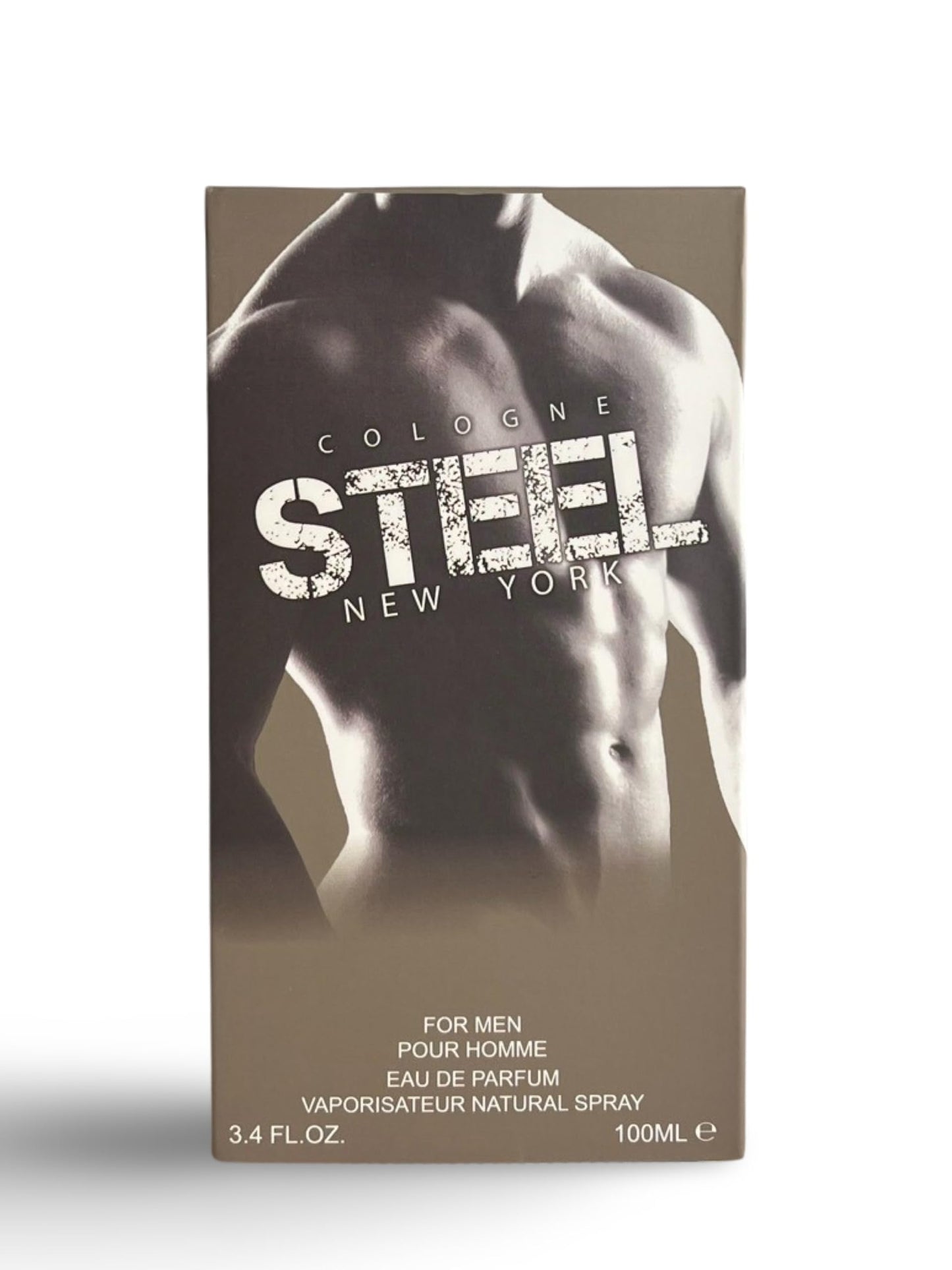 United Scents Cologne STEEL New York Eau de Parfum for Men, 3.4 Fl Oz, Grapefruit, Bergamot, Pepper, Ginger, Sage, Lavender, Wood, Moss, Suede Beauty & Personal Care United Scents