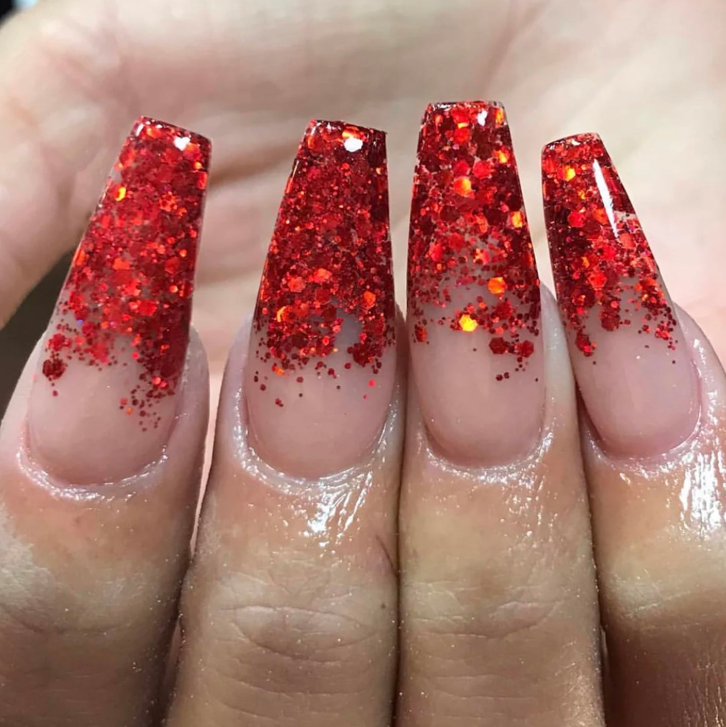 Red Face & Body Glitter - Cosmetic Grade Chunky Glitter - Uses Include: Festival Rave Makeup Face Body Nails Resin Arts & Crafts, Resin, Tumblers Beauty & Personal Care Electric Bliss Beauty