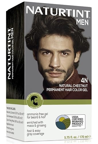 Naturtint Mens Permanent Hair Color for Hair Beard and Mustache (4N Men's Natural Chestnut) Beauty & Personal Care Naturtint