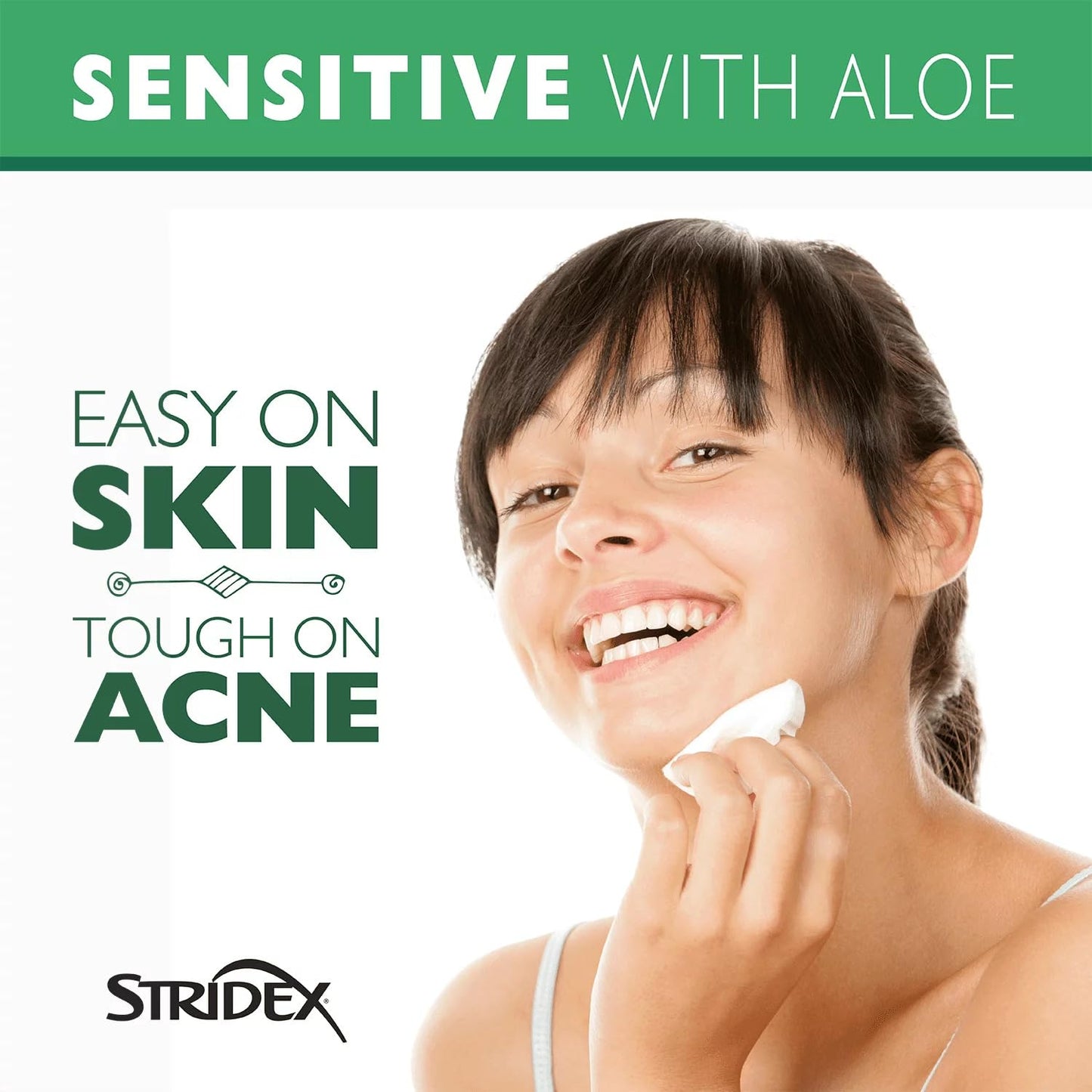 Stridex Daily Care Acne Pads with Aloe, Sensitive Skin - 90 Count (Pack of 2) Beauty & Personal Care Stridex