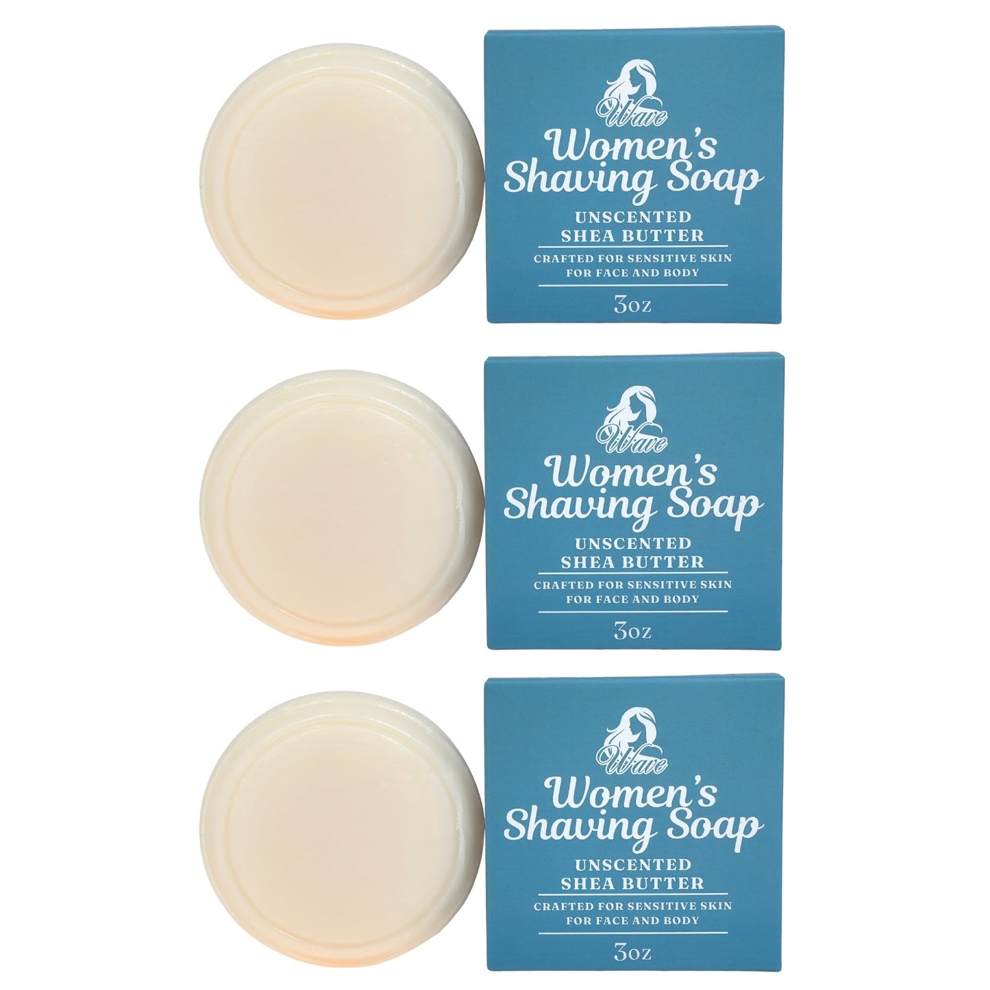 Women's Fragrance Free Shea Butter Shaving Soap - Ideal for Sensitive Skin, Long Lasting, and Perfect for Shaving Legs - Moisturizes and Rehydrates Beauty and Personal Care G.B.S