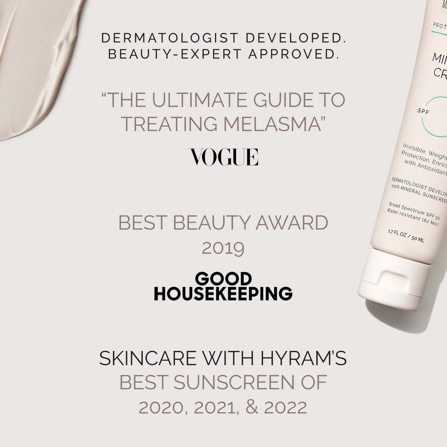 MDSolarSciences Mineral Crème Sunscreen SPF 50 | Water-Resistant Broad Spectrum UV Protection | Zinc Oxide Formula with Antioxidants | No White Cast Beauty & Personal Care MDSolarSciences