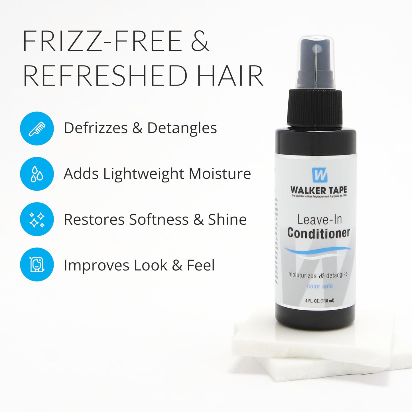 Walker Tape Leave-In Conditioner Spray 4 fl oz for Wig Installs, Lace Systems, Toupee Applications, Hair Tape Prep and Adhesive Strips Use Offering Beauty & Personal Care Walker Tape