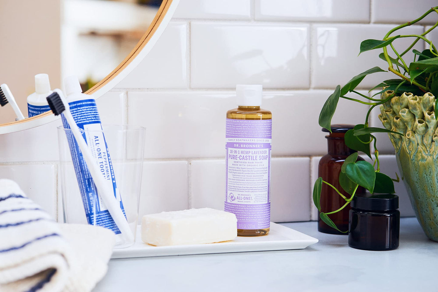 Dr. Bronner's Organic Liquid Soap Lavender 240 ml Beauty & Personal Care Dr. Bronner's