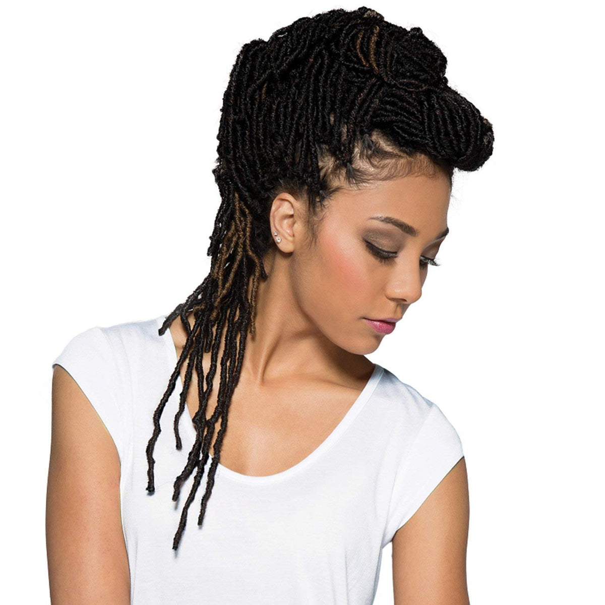 Bobbi Boss Synthetic Hair Crochet Braids African Roots Braid Collection Nu Locs 18" (4-PACK, 2)