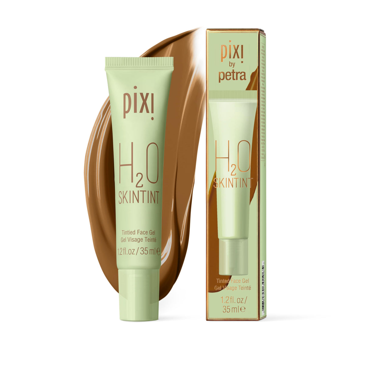 Pixi H2O SkinTint | Tinted Face Gel Moisturizer | Lightweight Hydrating Coverage with Hyaluronic Acid | Evens Skin Tone & Reduces Redness | Oil-Free