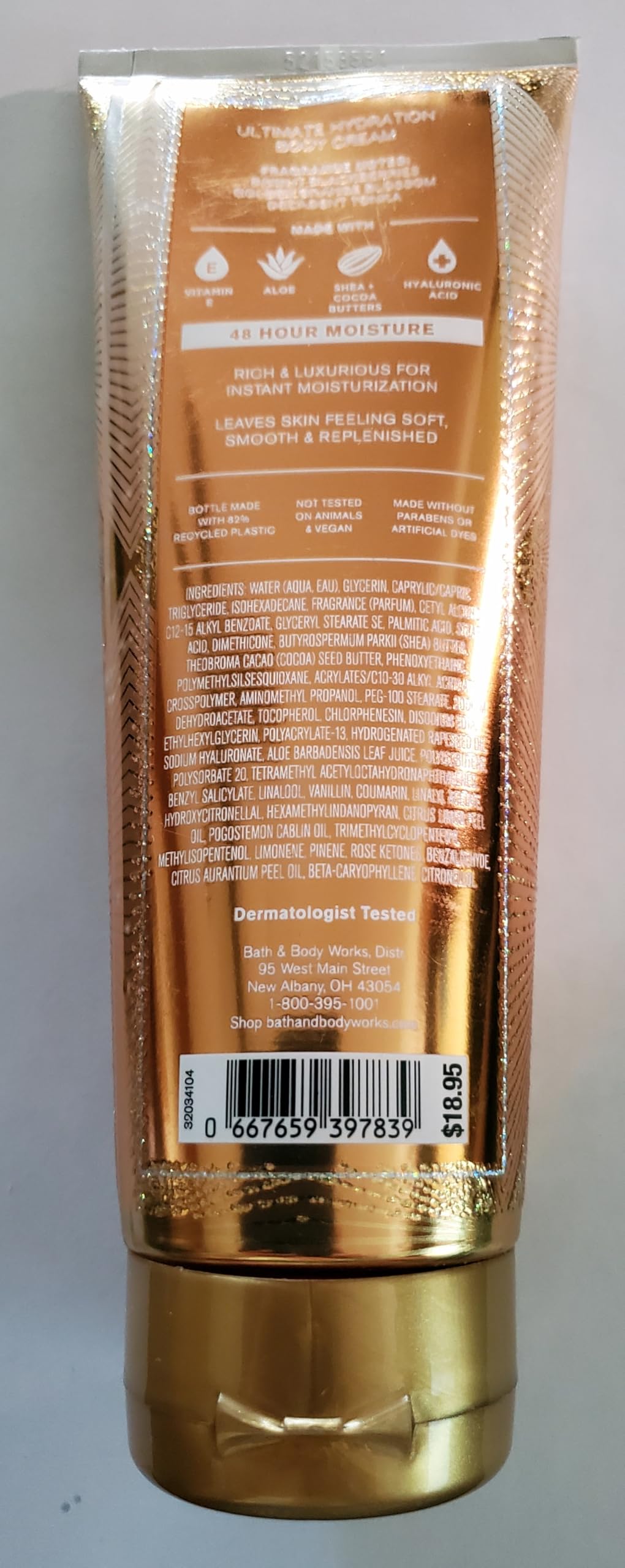 Bath & Body Works Touch of Gold Ultimate Hydration Body Cream 8 Ounces Pack of 2 Beauty & Personal Care Bath & Body Works