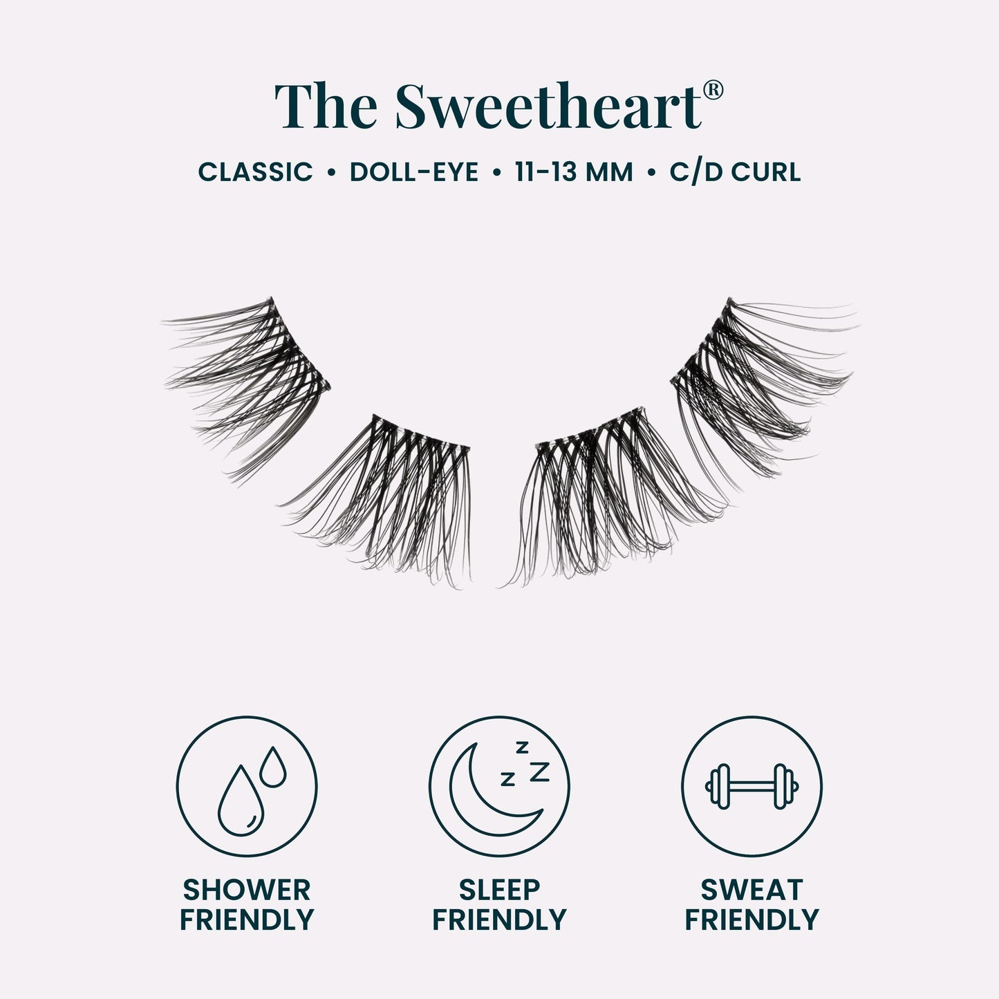 FlutterHabit The Sweetheart prepTECH Classic 6 Pair Underlash Extensions, 11-13mm Natural Curl Lash Clusters, Under Lash Eyelashes Home Application Beauty and Personal Care FlutterHabit