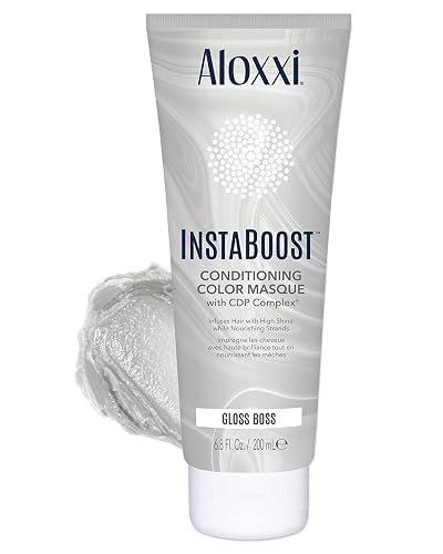 ALOXXI InstaBoost Conditioning Color Mask in Gloss Boss, Adds Glossy Shine and Deeply Conditions Hair, 6.8 Fl Oz Beauty & Personal Care ALOXXI