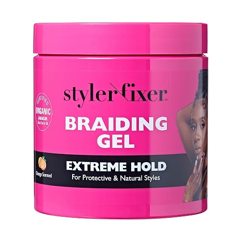 Red by Kiss Braiding Gel Extreme Hold Styler Fixer for Box Braids & Cornrows, Hydrating, Conditioning, Long-Lasting Frizz Control, 4C Moisturizing Beauty & Personal Care Red by Kiss