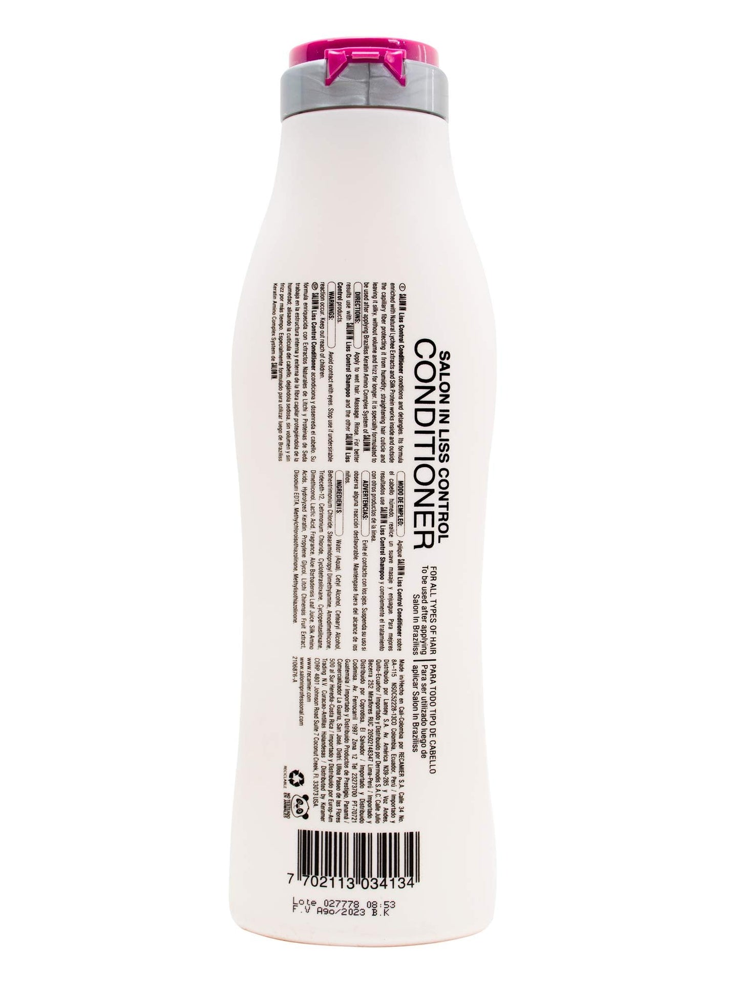 Recamier Professional Salon In +Pro Liss Control Hair 4 Piece Small Kit - Shampoo + Conditioner 10.1oz + Leave In Detangler 10.1oz + Deep Treatment Beauty & Personal Care RECAMIER PROFESSIONAL SALON IN